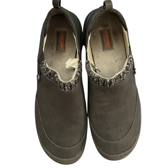 JSport Black Alice Slip-On Women's Faux Fur Never Use Shoes w/ Box Size 10 - Picture 7 of 10